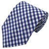 Jacob Alexander Men's Gingham Checkered Pattern Neck Tie - Extra