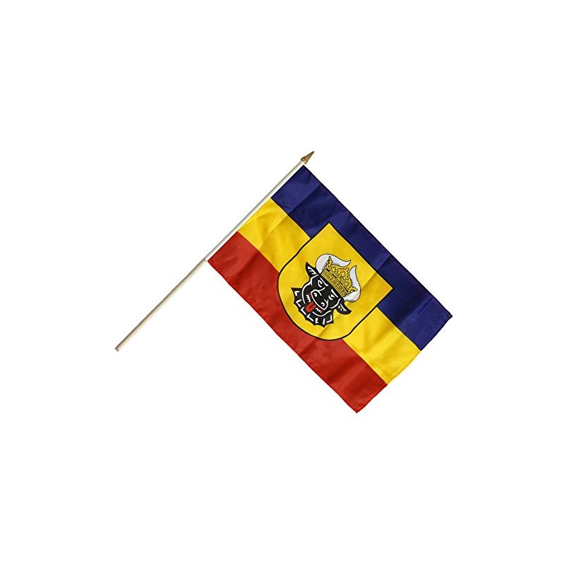 Flaggenfritze® Stick Flag Germany Mecklenburg Old 30 x 45 cm