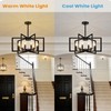 GOEBLESON 26" Black Chandelier for Dining Room, 6-Light Dining Room