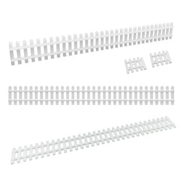 1:76 OO Gauge White Picket Garden Fencing Scenery Miniature Modelling Panel Pack UK Model Railway