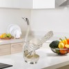 Swan Base Holder Forks Set Aluminum Silver Fashion Rustproof Decorative