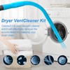 Upgraded Dryer Vent Cleaner Kit: Universal Vacuum Hose Attachment for