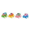 4pcs Pull Back Car Toys Cartoon Q Version Alloy Vehicle
