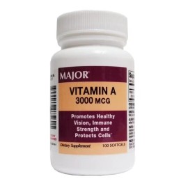 MAJOR VITAMIN A 3000MCG (10000IU) CAPS 100CT