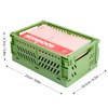 Xhwykzz 4 pack Folding Plastic Baskets, Pastel Milk Crates, Storage