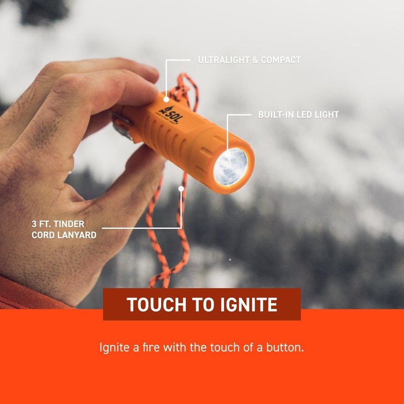 S.O.L. Survive Outdoors Longer Fire Lite Fuel Free Rechargeable Lighter