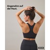 Snocks Women's Recycled Polyester Sports Bra Black Size XS-XL Medium
