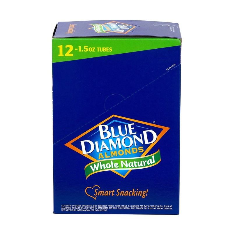 Blue Diamond Almonds, Whole Natural Raw Almonds, 1.5 Ounce (Pack