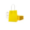 AWELL Mini Small Size Yellow Paper Bag with Handle Party