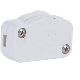 B&P Lamp White Hi-Low Only Inline Brightness Control Switch for 18/2 SPT-1 Lamp Cord Not a Full Range dimmer.