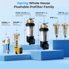 iSpring WSP-100 Reusable Whole House Spin Down Sediment Water Filter,