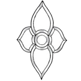 6" x 9-1/2" Clear Glass Bevel Cluster BC505