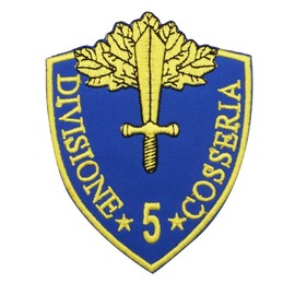 2 Stück Unterteilung COSSERIA Italien Militär Stickerei Patch Abzeichen mit Haken und Loop Backing