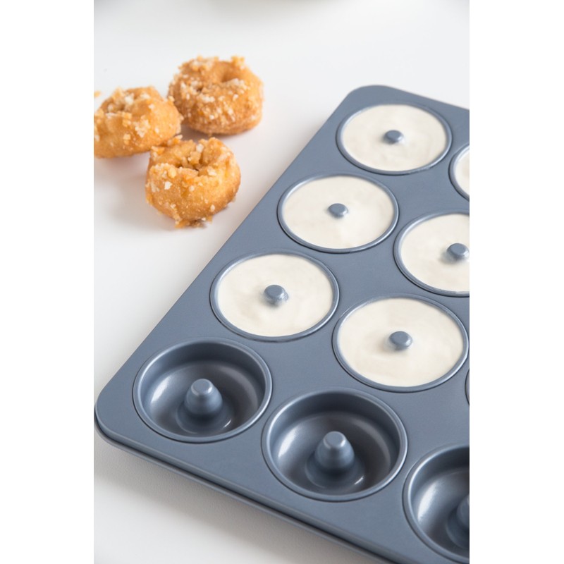 Fox Run Non-Stick Mini Donut Pan, 12-Cavity