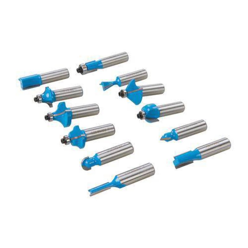 Silverline 251591 12 mm TCT Router Bit Set 12pce 12