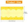 PHOGARY 3 Pack Bee Tablecloth Bumblebee Plastic Tablecloths, Disposable Tablecloth,
