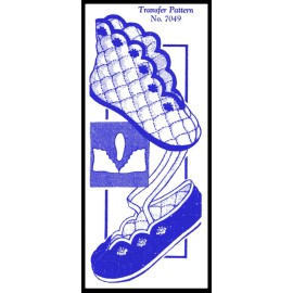 Mail Order #7049 Fabric Pattern Ballet or Boot Style SLIPPERS Bed Shoes ~S-XLrg~
