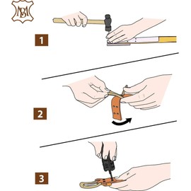 My Belt Belt Buckle 40 mm with Stainless Steel Belt Screws 5 mm, Buckle for Belt with Screw Rivets Set, Belt Rivets, Pin Buckle, Rivets for Leather