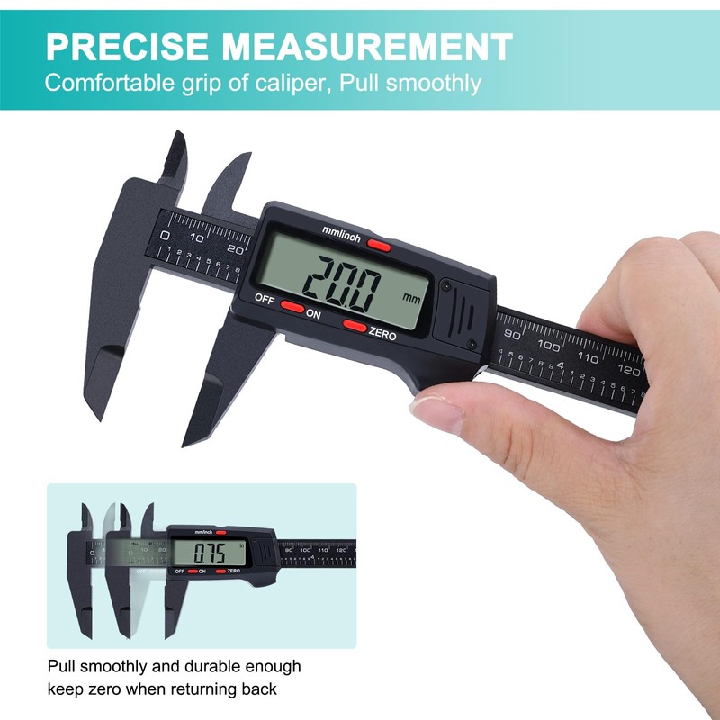 Kynup Digital Caliper, Caliper Measuring Tool with LCD Screen, Electronic