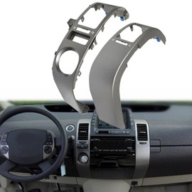 NLQR 1 Pair Center Inner A/C Dash Air Vent Cover Trim Panel Compatible with Toyota Prius 2004-2009 55670-47060 55680-47020 Left and Right Air Vent Outlet Panel