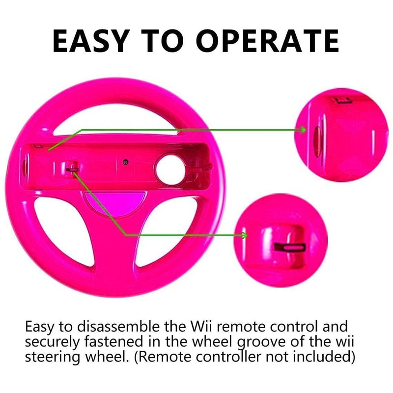 TheMax Pnk (Pack 2) Wheel Steering wii Controller Design Stand