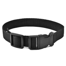Dog Collar Strap, Bark Collar Belt for Most of theTraining Shock Collar Receivers Adjustable Durable Nylon Strap Replace for Barking Collar Fence-Pet Collar Strap (Black/Black)
