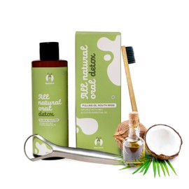 NeoLlama All Natural Oil Pulling Mouthwash – Natural Oral Rinse with Fractionated Coconut, Sesame, Clove & Peppermint Oils – Freshens Breath & Supports Daily Oral Care – 8 fl oz