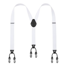 Lafayon Mens Braces Plus Y-back suspenders for Men 35mm Color with 6 Strong Clips Heavy Duty Braces Gift Package