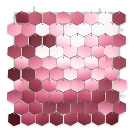 Panel Decorativo Shimmer 4d Hexagonal 40 Pzas 30cm X 30cm