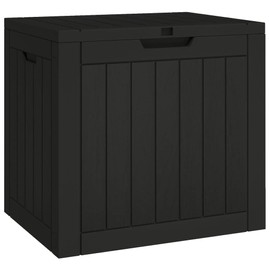 TREATLIFE HOME Outdoor Patio Storage Box for Organization and Style, Durable Polypropylene, Lockable Lid, 31.2 Gallon Capacity, Black