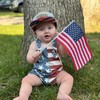 Baby Boy 4th of July Outfits American Flag Romper 4th