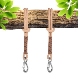 YGKYMVW Swing Attachment Tree, 2 Pieces 60 cm Hammock Suspension Rope Adjustable Hanging Chair Strap with Carabiner Tree Swing, Suspension Mounting Set for Swings Hammock