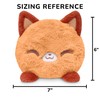 TeeTurtle Reversible 6" Fox Plushie - Comfy Cozy - Cute