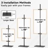 Adjustable Floor Easel Stand, Holds Frames Up to 64"
