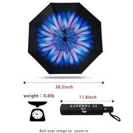 SY COMPACT Travel Umbrella Windproof Automatic Umbrellas Small and lightweight with UV-Blocking Sun Protection Factory Outlet Umbrella (Lucite)