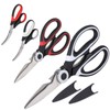 4 Pack Kitchen Scissors Heavy Duty Stainless Steel Kitchen Shears