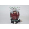 Nature's Enlightenment Red Crackle Design Dimmable Oil Burner Aromatherapy Lamp