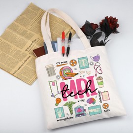 WSNANG MRI Technologist Tote Bag MRI Tech Gift MRI Technologist Appreciation Gift Radiologist Reusable Grocery Bag (MRI TB)