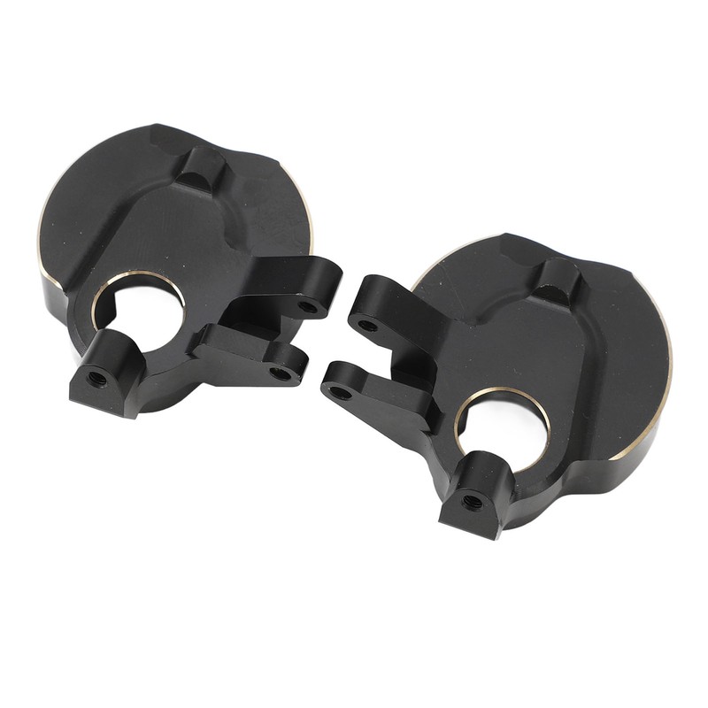 2Pcs RC Steering Knuckles Black Coated Brass Front Steering Knuckles