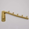JQK Folding Clothes Hanger Rack, Stainless Steel Swing Arm Hook