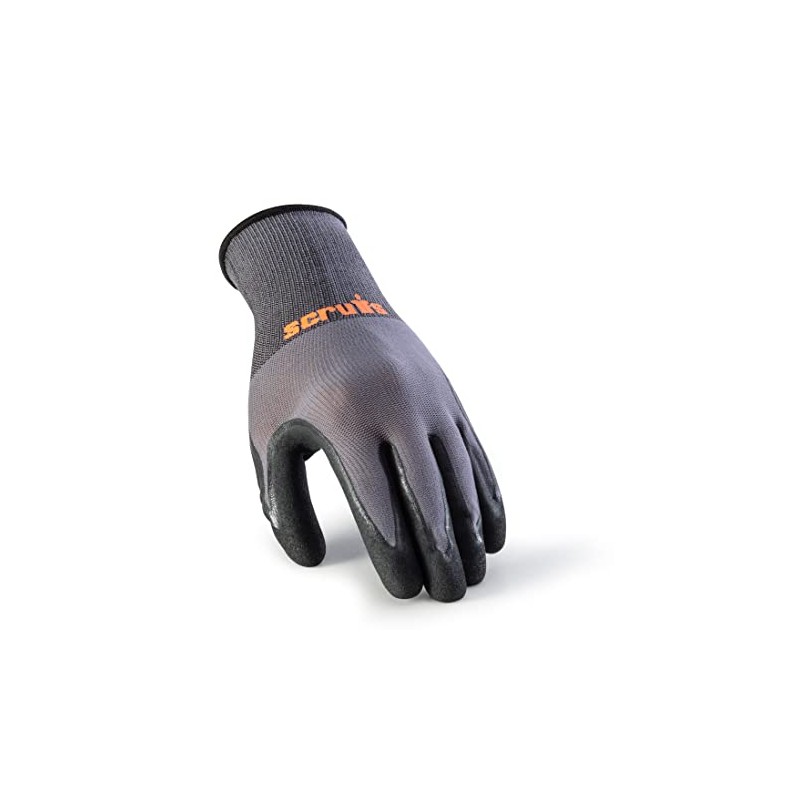 Scruffs Worker Gloves Grey 5pk Size L / 9