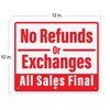No Refunds or Exchanges, All Sales Final Aluminum Sign Returns