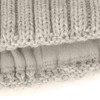 Neverless® Ladies Knitted Hat Lined Fur Pom Faux Fur Bobble