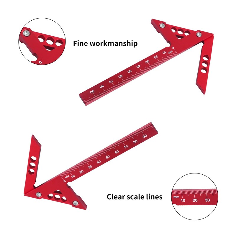SoeUyd Speed marker, centre finder, centre angle, carpenter's angle for
