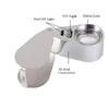 10 Pack 40X Full Metal Illuminated Jewelry Loop Magnifier, XYK