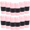 Yisituo Plastic Coffee Cups with Lids, 12 Pack 480ml Reusable