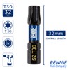 10 x Rennie Tools 32mm Long T30 TX30 Impact Screwdriver