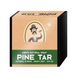 KOAHDE Seife Bar Für Männer,Handmade Natural Bar Soap For Men,Natürliche Herrenseife,Kiefer Teer Feuchtigkeitsspendende,Kaltprozess Kiefer Teer für Männer