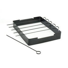 Charcoal Companion Non-Stick Kabob Rack with Six Skewers - CC3032