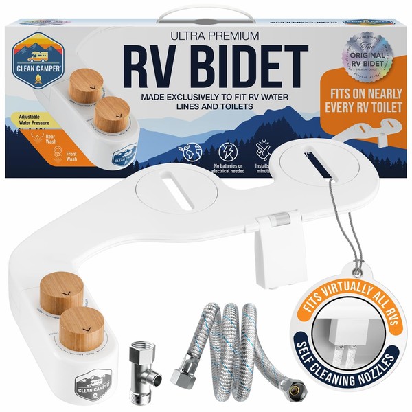 Clean Camper The Original RV Bidet Self-Cleaning Dual Nozzles |